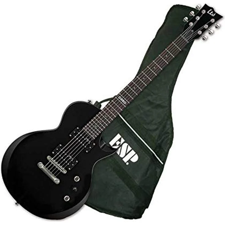 ESP Guitars LTD EC-10, E-Gitarre im Les Paul Style, schwarz, Lindenkörper, Ahorn-Griff, Mikro-Heizungen LH-100N / LH-100B
