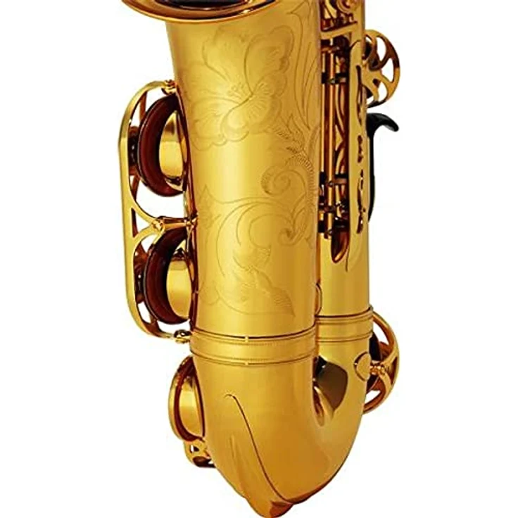 Yamaha YAS-62 04 Alto Saxophon, Goldlack lackiert, mit neuem 62er S-Bogen und verbesserter tief-H/C# Verbindung, inkl. Koffer und 4C Mundstück – Bild 4