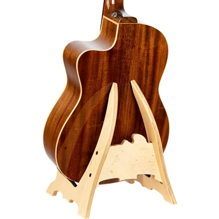 Ortega OWGS-2, Gitarrenständer aus Holz mit Gummiauflagen, geeignet für Akustikgitarren, nicht für Nitrolack-Gitarren – Bild 3