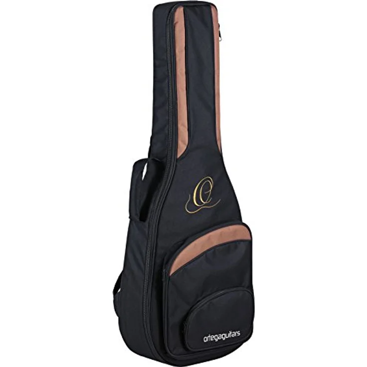 Ortega Guitars Pro Series Bag, 4/4 Klassische Gitarrentasche aus Nylon, Schwarz, dick gepolstert, breiter Halsgurt, Schultergurte, Höhe 103,5 cm, Breite 37,15 cm – Bild 1