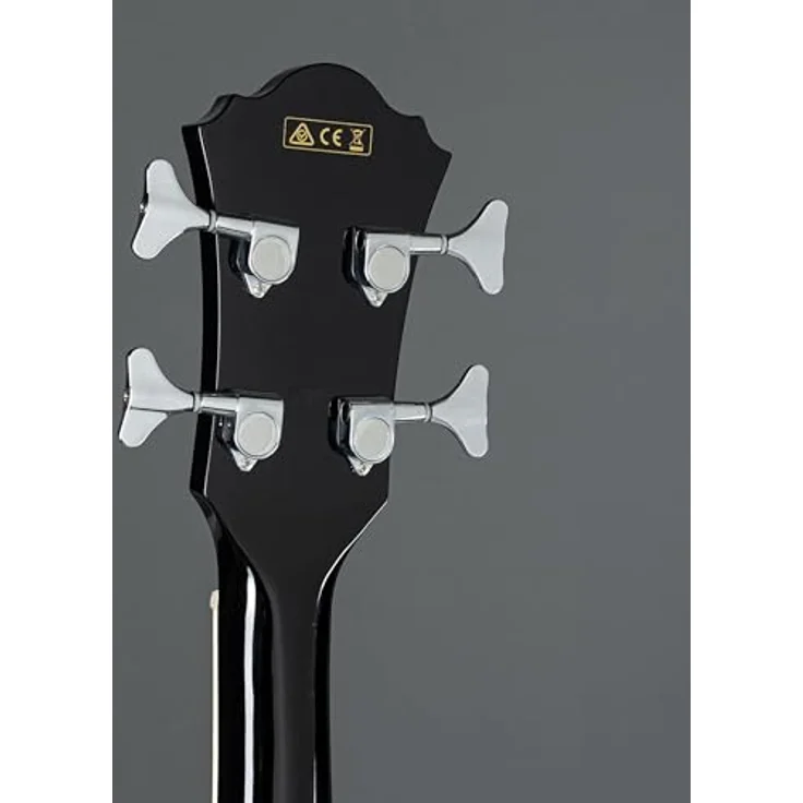 Ibanez AEB8E-BK, Akustikbass mit Fichte Decke, Sapele Boden, Mahagoni Hals, schwarzer Hochglanz-Finish und Ibanez AEQ-2T Preamp mit Tuner – Bild 5