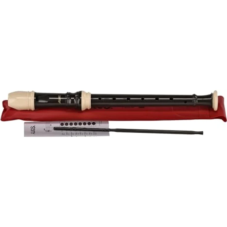 Aulos 103N Alouette, Soprano Recorder mit barocker Griffweise, 1-teilig, dunkelbraun, inkl. Tasche – Bild 1