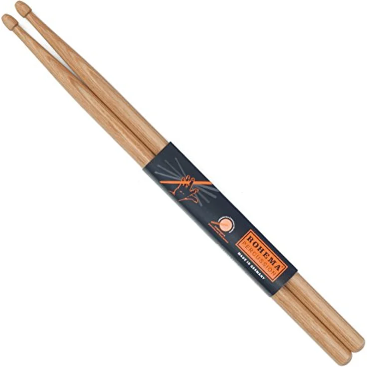 Rohema 5B Hornwood Drumstick, lackiert, Hornwood Holz, 405mm Länge, 15,2mm Durchmesser, Made in Germany – Bild 1