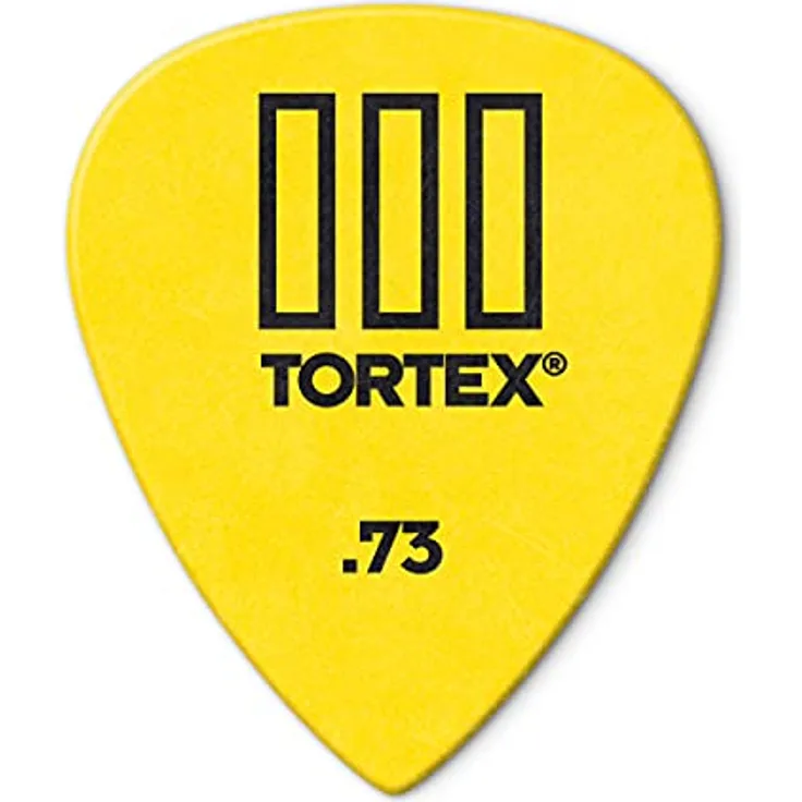 Jim Dunlop Dunlop Tortex T3 Gitarrenplektrum, 12 Stück .73 mm mit scharfer Spitze und Jazz III Präzision