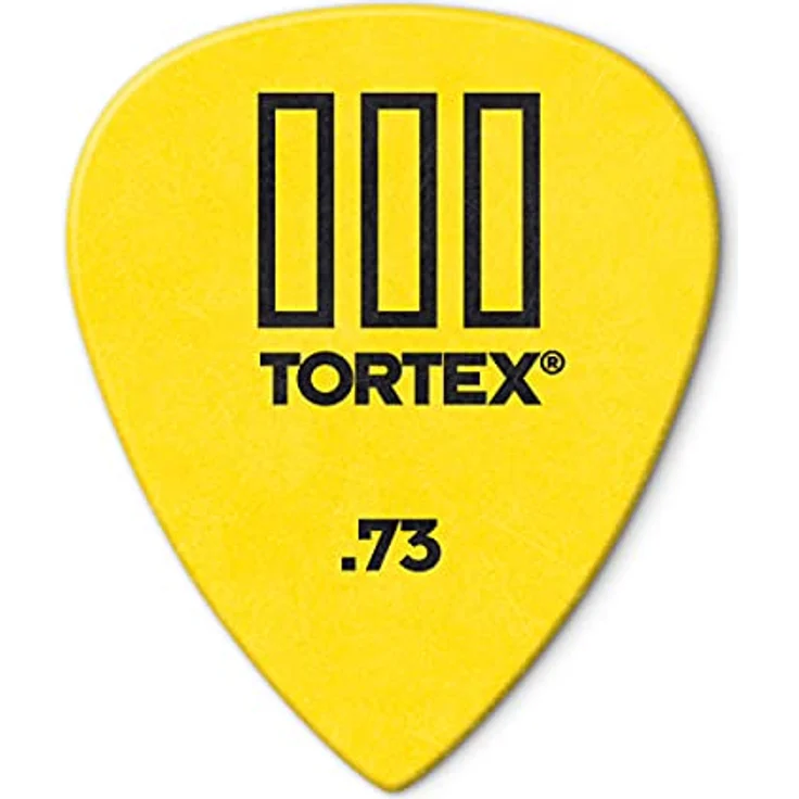 Jim Dunlop Dunlop Tortex T3 Gitarrenplektrum, 12 Stück .73 mm mit scharfer Spitze und Jazz III Präzision – Bild 1