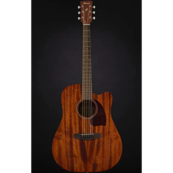 Ibanez PF12MHCE-OPN, Westerngitarre im Dreadnought-Style mit Mahagoni Decke, Lorbeer Griffbrett und Ibanez Under Saddle Tonabnehmer, Natur Mahagoni offen porig – Bild 3