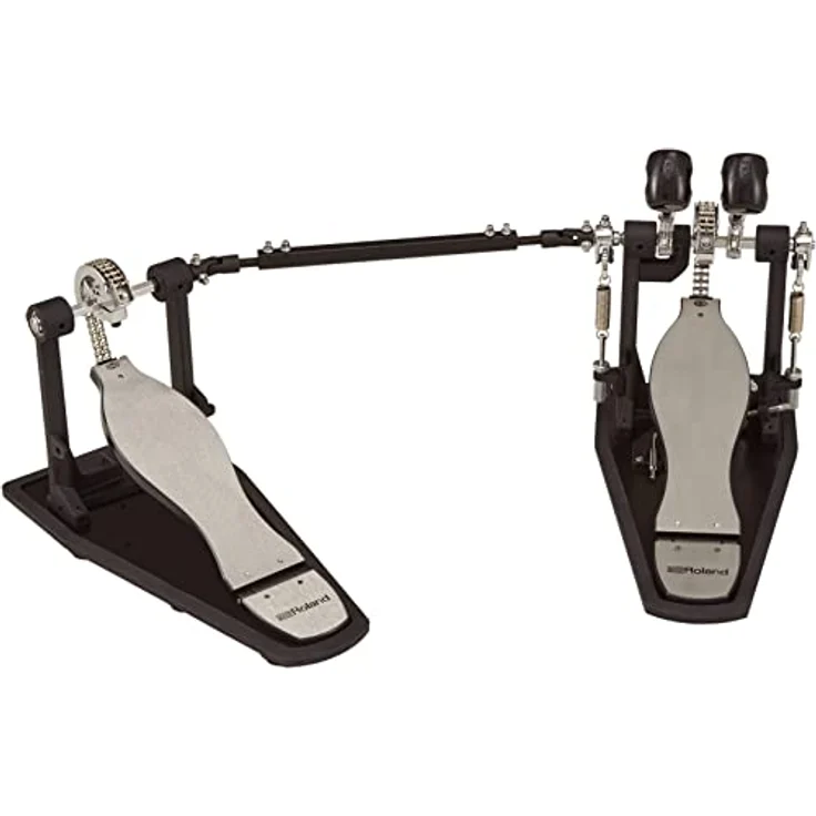 Roland RDH-102A Double Pedal, Doppelfußmaschine mit Noise Eater, Doppelkette, verstellbarer Federspannung, Trittschallreduzierung bis 70% – Bild 1