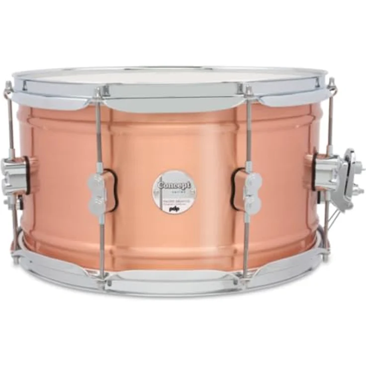 DW PDP 14"x08" Concept Copper, Snare Drum mit 1,2 mm Kupferkessel und Satin Brushed Copper Finish – Bild 1