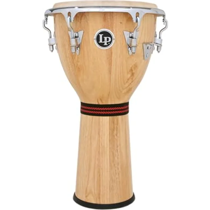 LP Latin Percussion Djembe Galaxy, 12,5" x 25", Ziegenfell, Siam Oak, natur/chrom, Comfort Curve II, LP720X