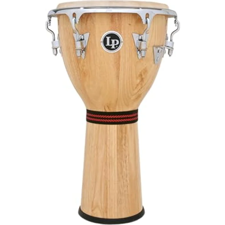 LP Latin Percussion Djembe Galaxy, 12,5" x 25", Ziegenfell, Siam Oak, natur/chrom, Comfort Curve II, LP720X – Bild 1