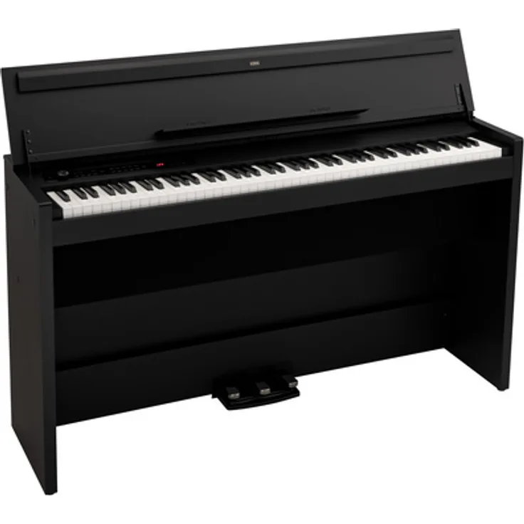 Korg E1 Air BK Digital Piano mit 88 Tasten RH3, 30 Sounds, Bluetooth Audio und 2x 40W Lautsprechersystem, schwarz matt