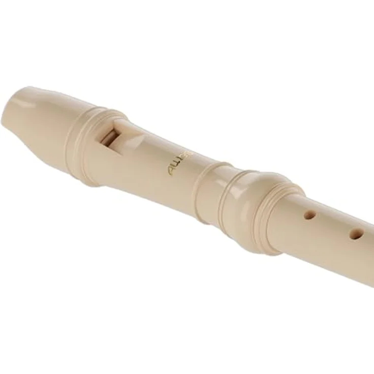 Aulos 303B Elite Soprano Recorder, barocke Griffweise mit Doppelloch, dreiteilig, Elfenbein, inkl. Tasche und Wischerstab – Bild 4