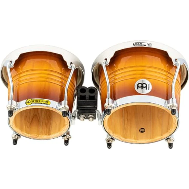Meinl FWB200GAB Bongoset, Freeride Serie, 6 3/4" + 8", aus Rubber Wood, Farbe Gold Amber Sunburst – Bild 4