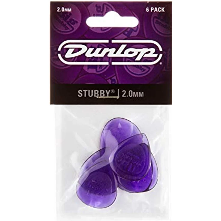 Jim Dunlop Stubby Jazz Plektrum, 2,00 mm, 6er Pack, USA – Bild 4