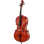Yamaha VC 5S14 Cello 1/4, handgefertigtes Cello aus massiven Hölzern mit Ebenholzgriffbrett, inklusive Tasche, Bogen und Kolofon
