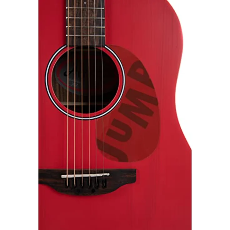 Applause Jump Slope Shoulder Lipstick, Dreadnought Western Gitarre mit massiver Fichte-Decke, Ovangkol-Boden und -Zargen, Ahorn-Hals, Farbe: Lipstick – Bild 4