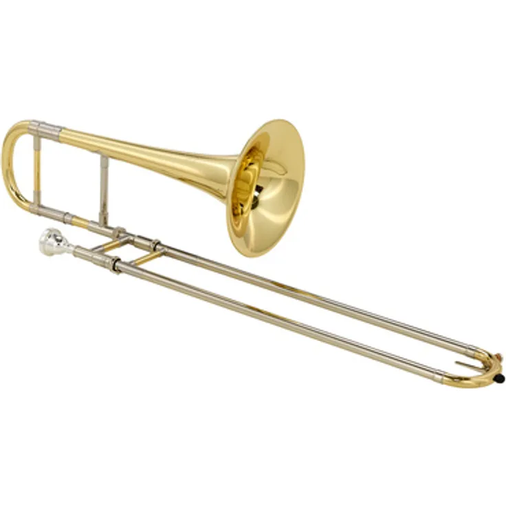 Yamaha YSL-871 Alto Trombone, Custom-Serie, Stimmung Eb, Messing Schallbecher, Neusilber Außenzug, inkl. Koffer und Mundstück