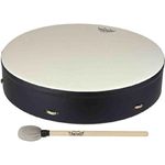 Remo Buffalo Drum 22"x3,5" Comfort, Percussion mit Acousticon Kessel und Matte Black Finish, inkl. Schlägel