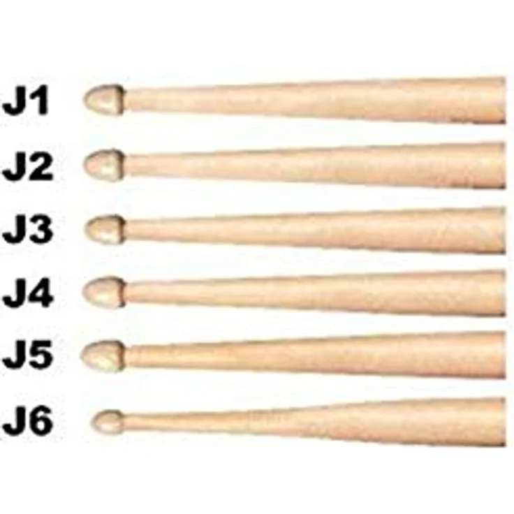 Vic Firth AJ1 American Jazz, Hickory Drumsticks mit kleinem Holz Kopf, Länge 406mm, Durchmesser 15,1mm – Bild 2
