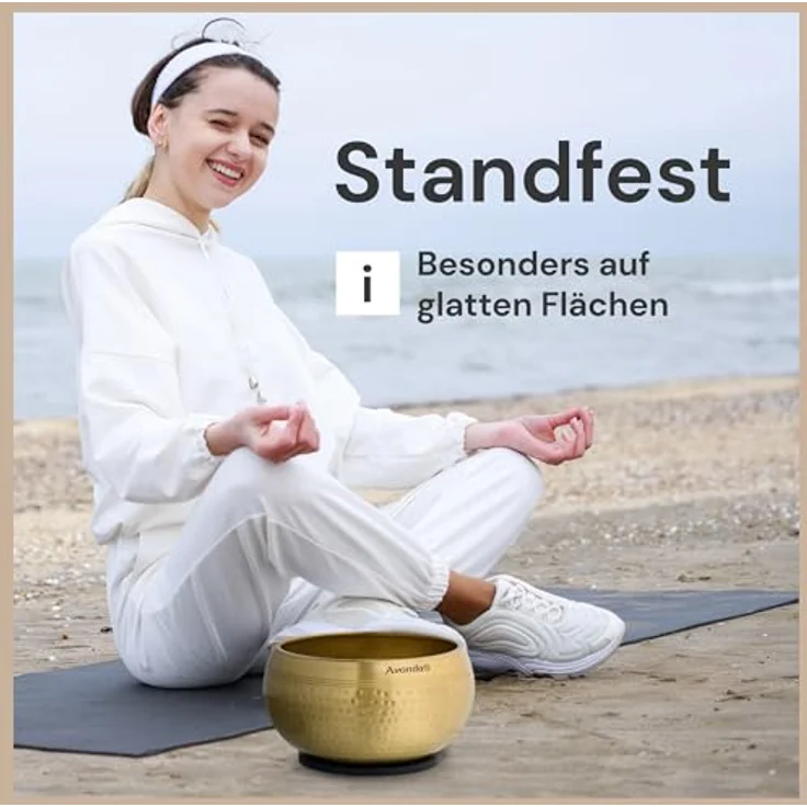 Avanda Klangschalen O-Ringe-Set, 6 Untersetzer von Ø 3 bis 13 cm für sicheren Stand und mehr Klang – Bild 3