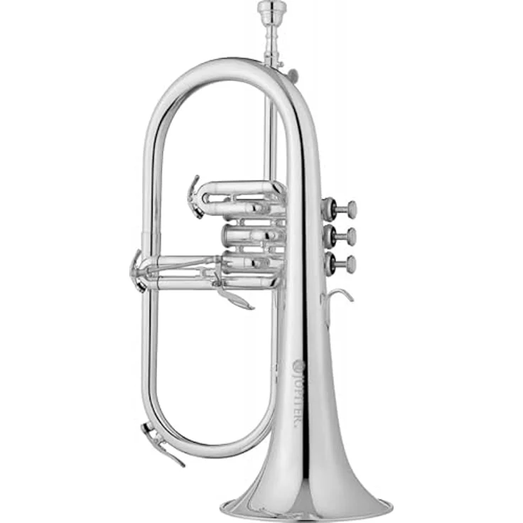 Jupiter JFH1100RSQ Flugelhorn, 3 Perinet-Ventile, 10,50 mm Bohrung, versilbert, inkl. Q-Case und Zubehör – Bild 2