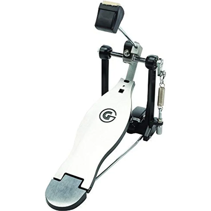 Gibraltar 4711ST Single Pedal Strap, Bass Drum Einzelfußmaschine mit einstellbarer Federspannung und Dual-Beater (Plastik/Filz) – Bild 2