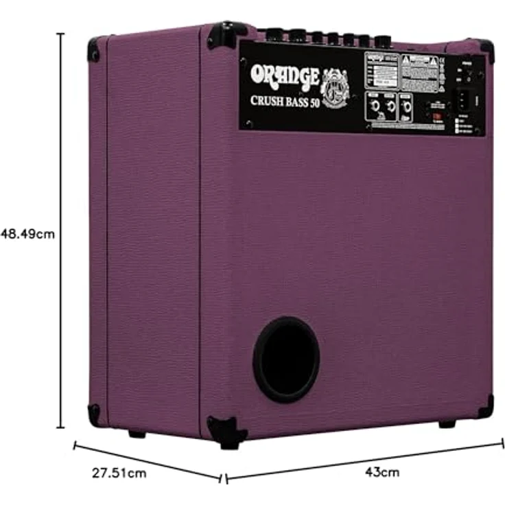 Orange Crush Bass 50 Glenn Hughes LTD, 50 Watt Bass Combo mit 1x 12" Lautsprecher, FX-Loop, eingebautem Stimmgerät und CabSim – Bild 8