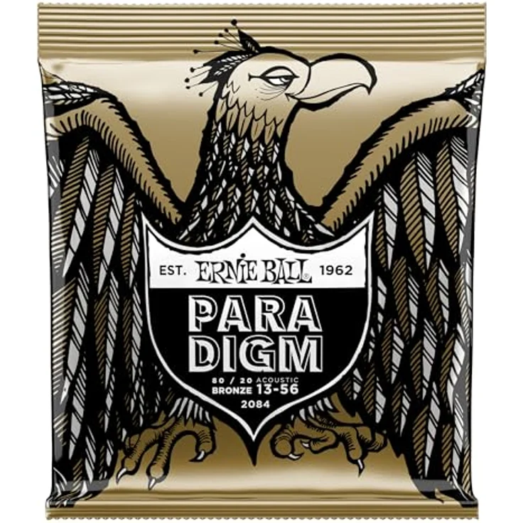 Ernie Ball Saiten für Akustikgitarre 80/20 Bronze, ultrahochfester Stahlkern, starke Haltbarkeit, hergestellt in den USA – Bild 1