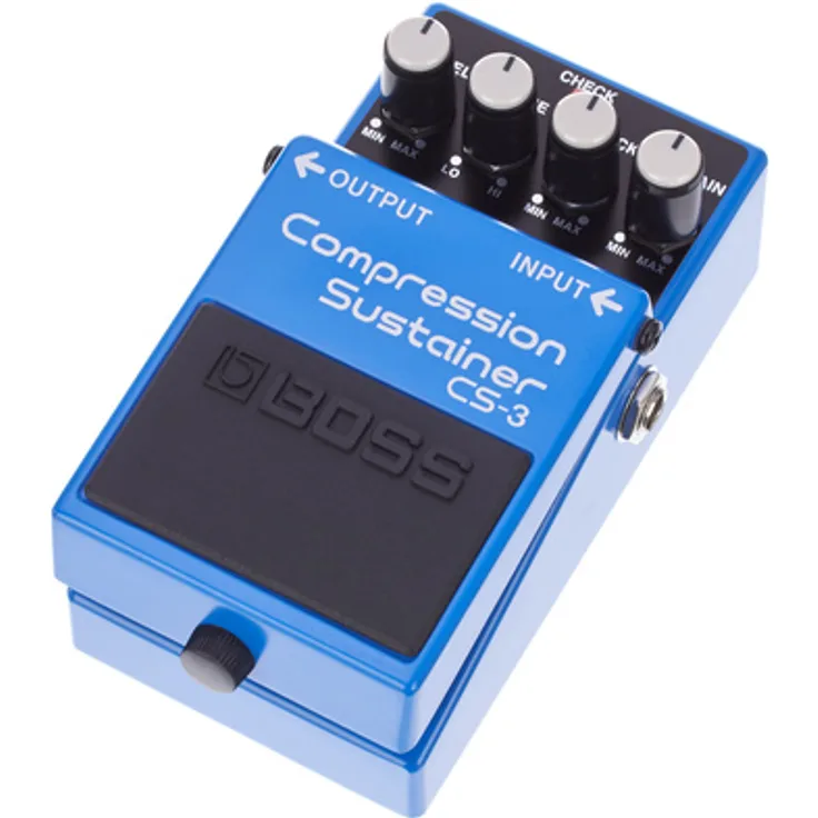 Boss CS-3 Compression Sustainer, Gitarren Effektpedal mit Level, Tone, Attack & Sustain Reglern, schwarz