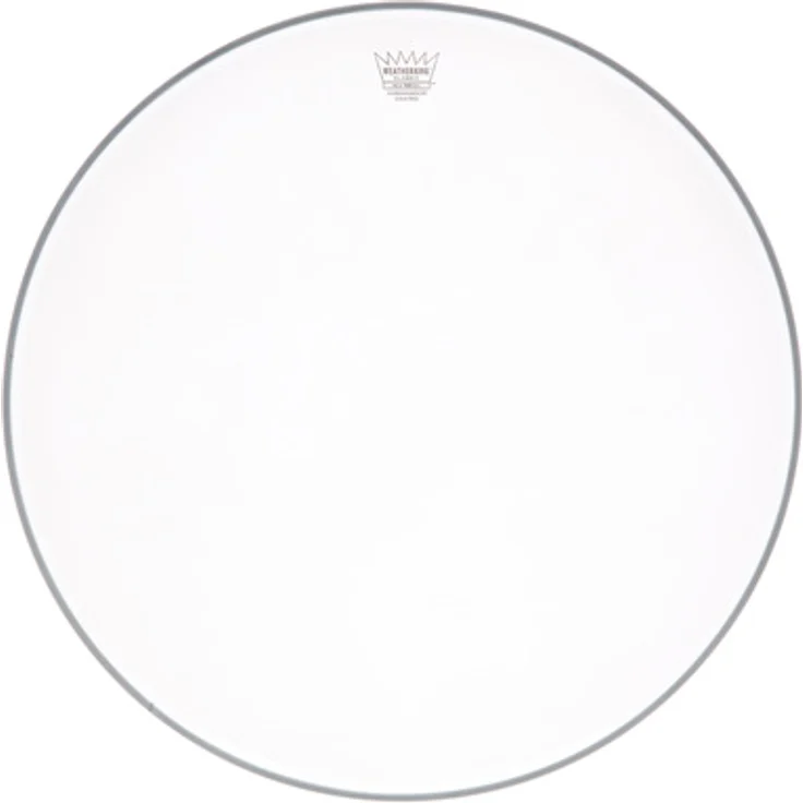 Remo 20" Ambassador Coated Classic, einlagiges Schlagfell für Vintage Drums, 10mil stark, weiß aufgeraut – Bild 1