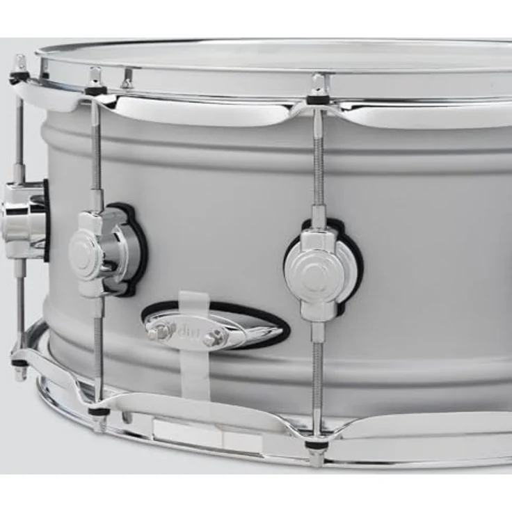 DW 14"x6,5" Design Aluminium Snare Drum, 1mm Wandstärke, mattes Finish, MAG Snare Abhebung, Triple Flanged Spannreifen, True Pitch Spannschrauben, DW Remo Felle – Bild 5