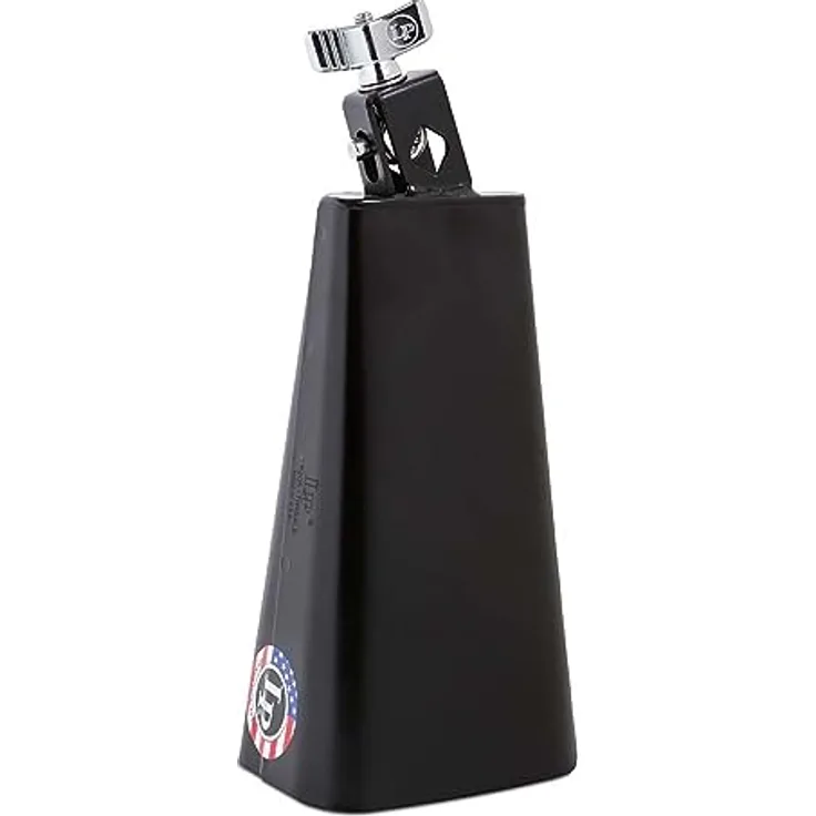 LP 205 Timbale Cowbell, schwarze Kuhglocke, montierbar, tiefer Grundton, ideal für Funk und verschiedene Musikstile