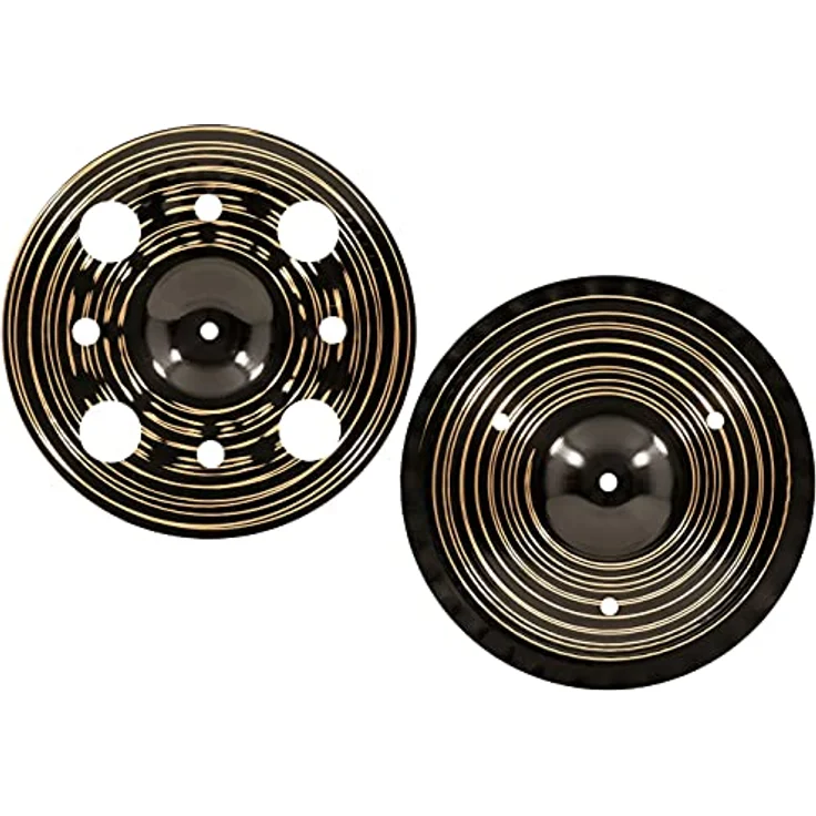 Meinl Cymbals Classics Custom Dark Trash Stack, 12 Zoll Schlagzeugbecken mit dunklem Finish und aggressivem Klang, B12 Bronze – Bild 3