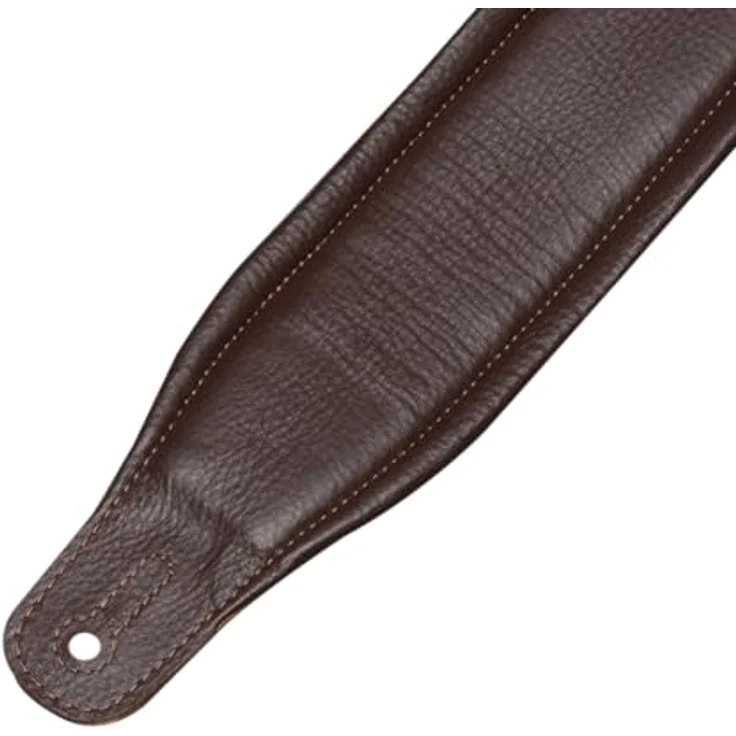 Levys Amped Leather 3" DBR, Gitarrengurt aus Vollnarbenleder mit Schaumstoffpolsterung, dunkelbraun, verstellbar von 94 cm bis 130 cm – Bild 12