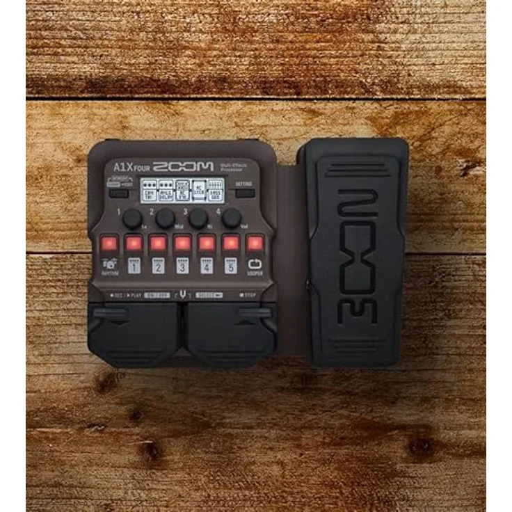 Zoom A1X, Multieffekt für E-Gitarre mit 90 Effekten und Expressionspedal, ideal für akustische Instrumente – Bild 5