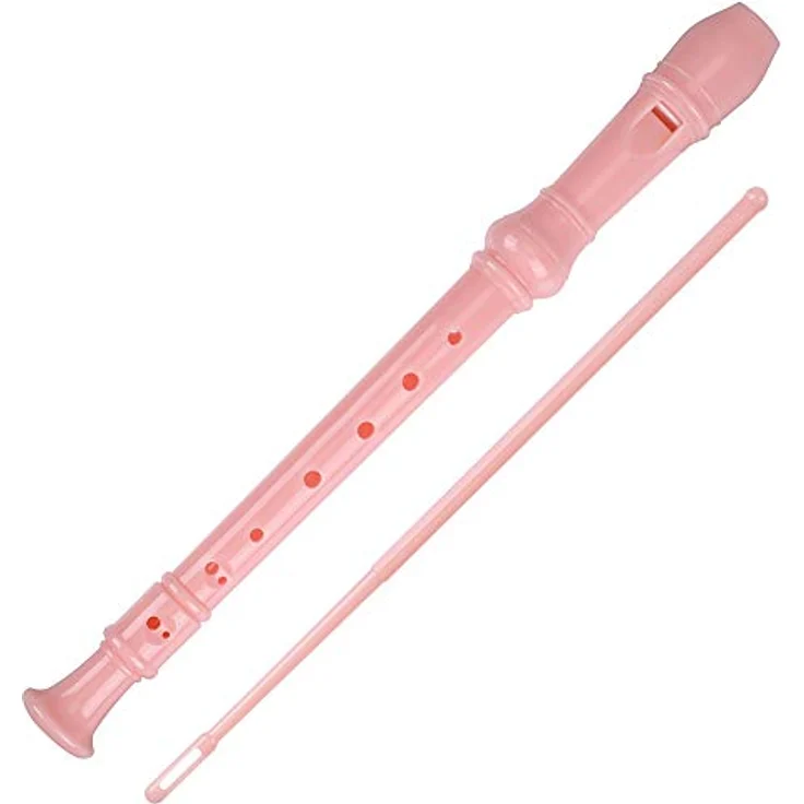 Tioamy Sopran Recorder Flöte, 8-Loch Blockflöte aus Kunststoff in C mit Tasche und Flötenwischer für Kinder, 32 cm, abnehmbares Design, hohe Klangqualität für Anfänger – Bild 1