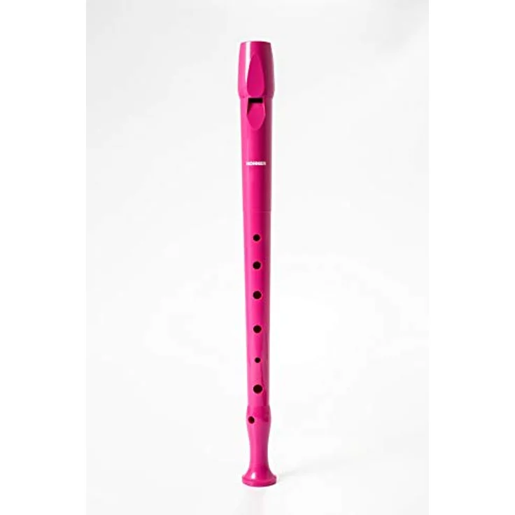 Hohner Blockflöte Melody Line, C-Sopran, einteilig aus Kunststoff, pink, inkl. Wischerstab – Bild 2