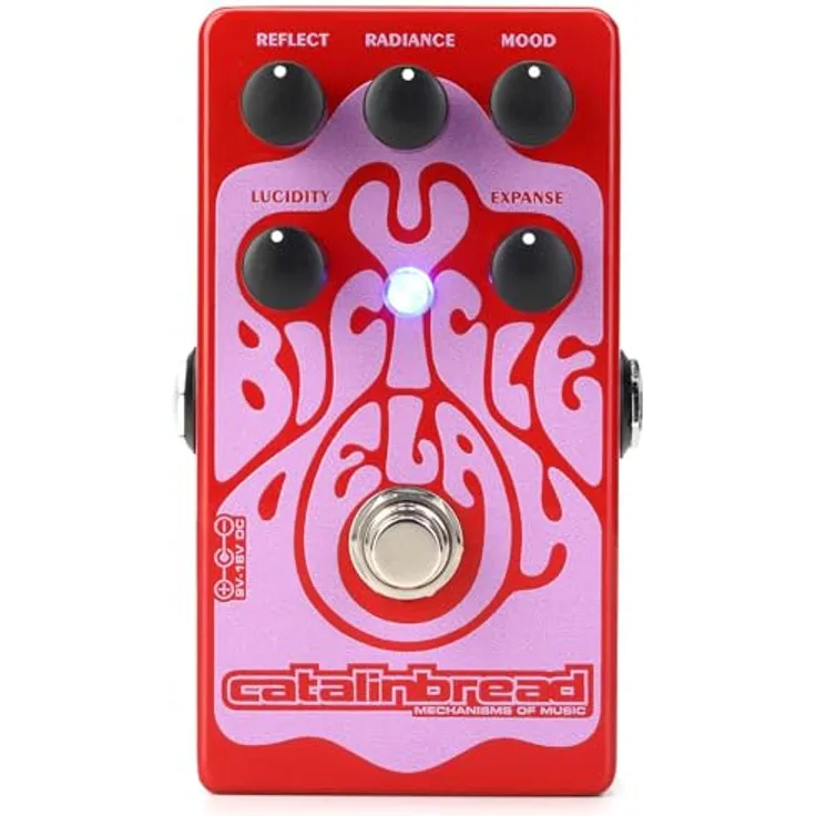 JHS Pedals Pulp'n Peel V4, Gitarren-Effektpedal mit Vintage-Style Kompressor, Volume, Comp, EQ & Blend Reglern, USA