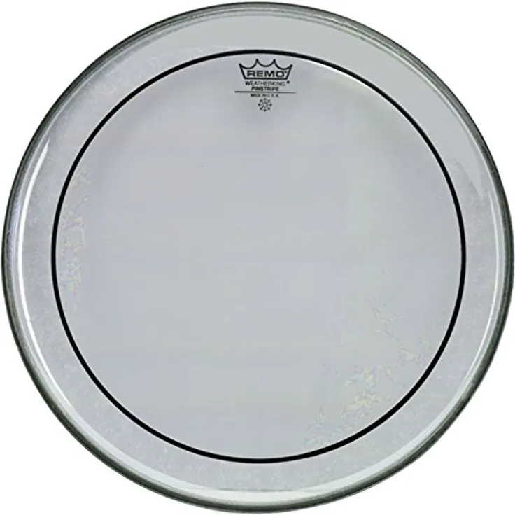 Remo 18" Pinstripe clear, doppellagiges Schlagzeugfell mit vollem Klangspektrum, transparent