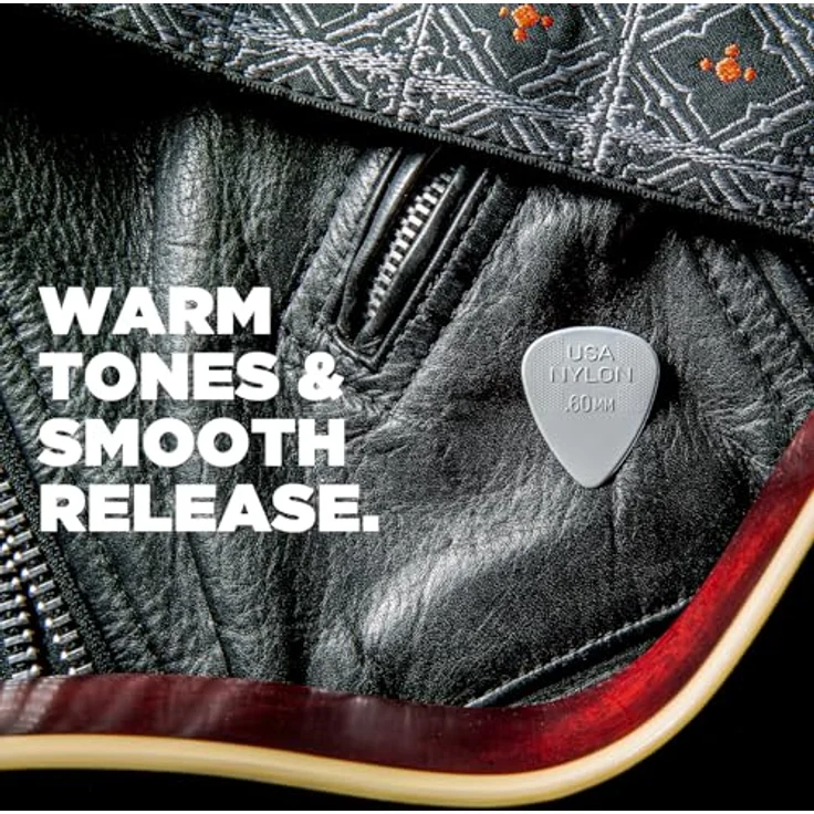 Dunlop Plectrums Nylon Standard 0,73mm, Set mit 72 Stück, grau – Bild 3