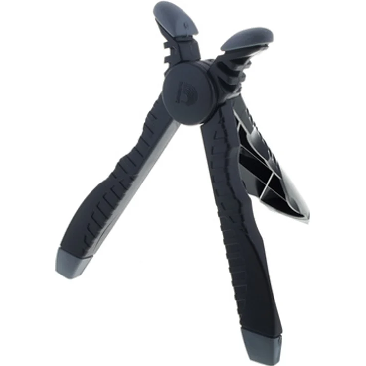 Daddario Gitarrenhalter PW-HDS, Halter für Gitarren und Bässe zum einfachen Saitenwechsel, schwarz
