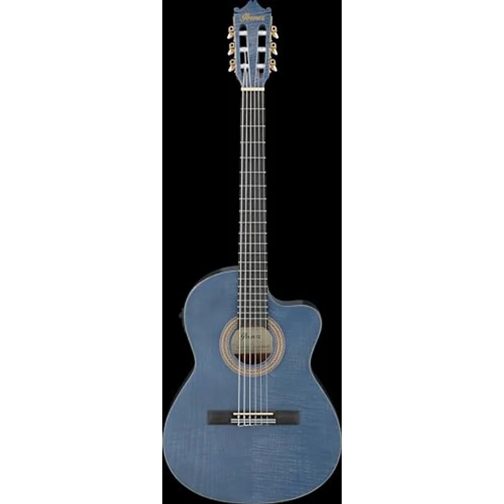 Ibanez GA5FMTCE-OB, Konzertgitarre mit Sapele Korpus und geflammter Ahorn-Decke, Open Pore Blueberry, Cutaway, AEQ-2T Preamp mit Stimmgerät – Bild 2