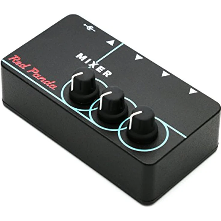 Red Panda Mixer 3 Input Mixer, 3-fach Effekt Mixer mit 6,3 mm Mono Eingängen, Metallgehäuse, Made in USA – Bild 2