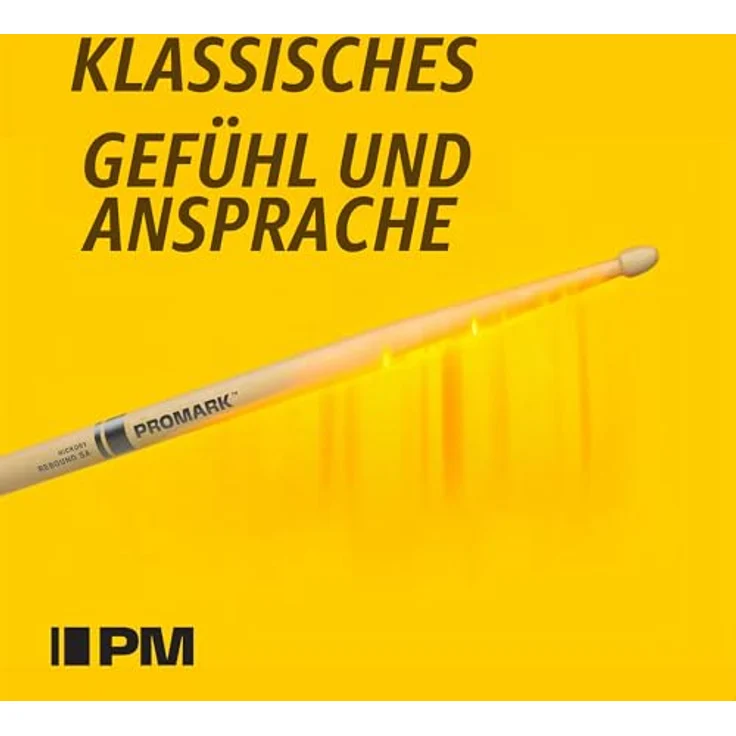 Pro Mark R5BAG 5B Rebound Active Grip, Hickory Drumsticks mit Active Grip und Rebound Balance, Durchmesser 15,11mm – Bild 2