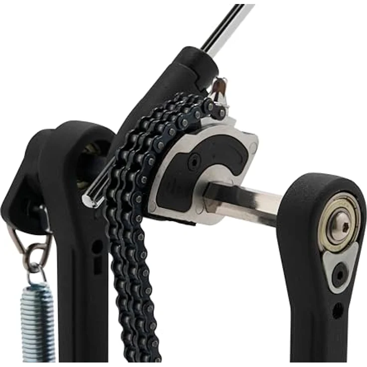 DW 3000A Single Bass Drum Pedal, Doppelkette, Aluminium Pedalplatte, Kugelgelagerte Federaufhängung, 2-Wege Beater, inkl. Stimmschlüssel – Bild 6