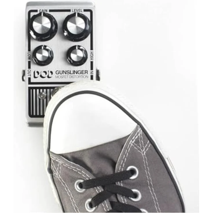 Digitech DOD Gunslinger, Mosfet Distortion Pedal mit True Bypass, leichtem Aluminium Gehäuse, 9V/18V Betrieb – Bild 7