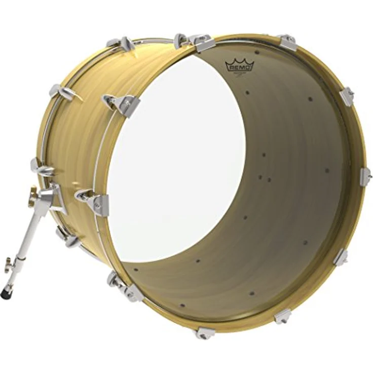 Remo 26" Ambassador Clear Bass Drum, einschichtiges Schlagzeugfell mit offenem, obertonreichem Sound – Bild 2