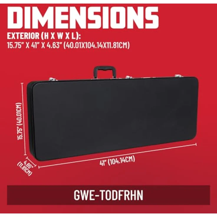 Gator Ibanez TOD/FRH Case, Gitarrenkoffer aus Sperrholz für Nylon String Gitarren, schwarz – Bild 8