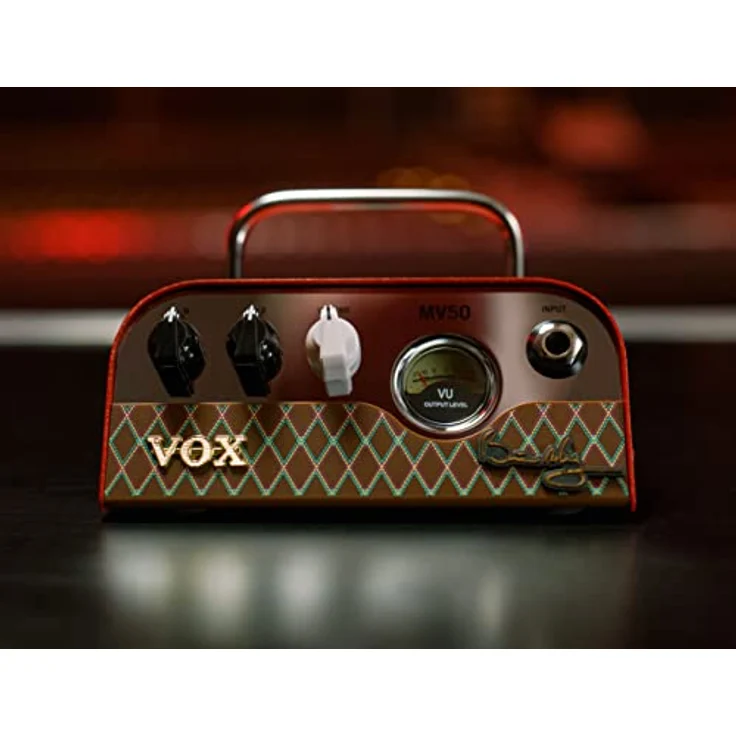 Vox MV50-BM, Brian May 50W Nutube Gitarrenverstärkerkopf, rotes Gehäuse mit Gain, Tone und Volume Reglern – Bild 5