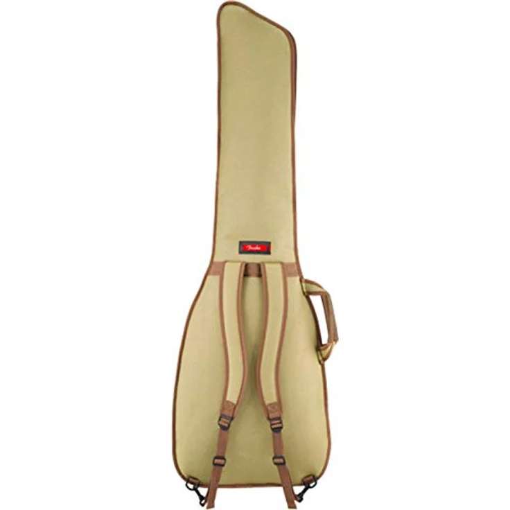Fender FBT-610 Electric Bass Gigbag, Tweed, 600 Denier Polyester mit 10 mm Polsterung und ergonomischen Rucksack-Schultergurten – Bild 3